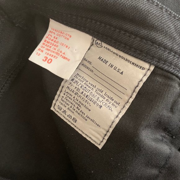 AG Protege Jeans Size 30 Black - Picture 6 of 9